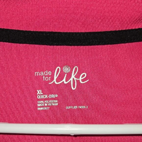 Made for Life Pink and Black Sporty Bomber Jacket - Picture 2 of 4